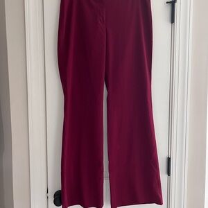 Nine West Burgundy Wide Leg Pants
